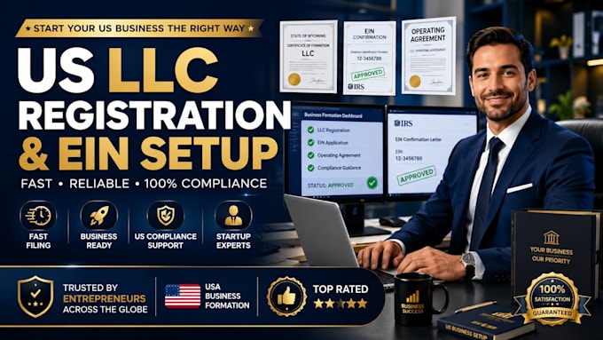 register your llc, obtain ein, and help start your US business