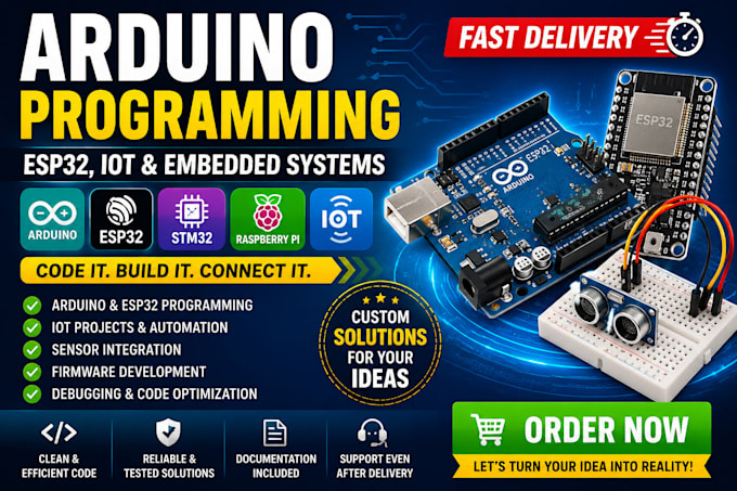 arduino programming, arduino project, esp32 iot, arduino coding, embedded system