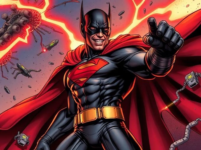 draw comic book character art, comic cover, concept superhero art illustration