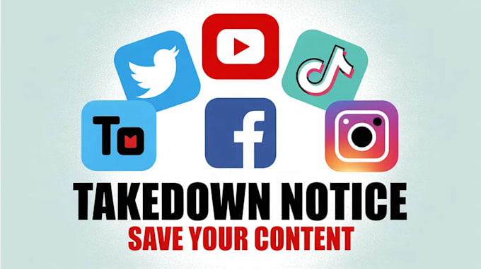 takedown facebook instagram tiktok reddit telegram google under dmca