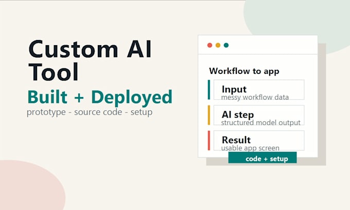 build a small custom ai tool or workflow automation app