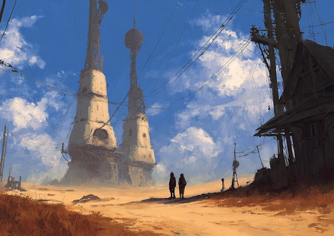 make sci fi concept scene