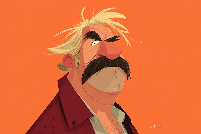 flat vector character illustration for anything