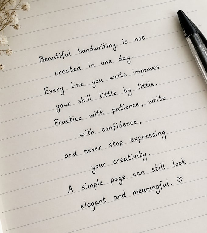 make custom handwritten letters and study notes