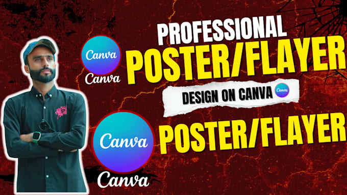 professional poster design on canva