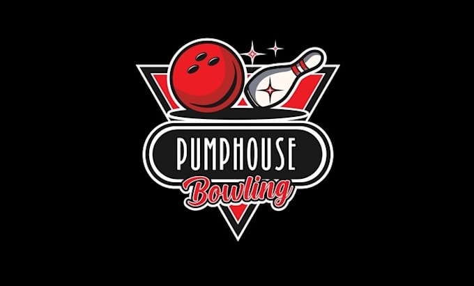 create a bowling team luxurious logo for a bar