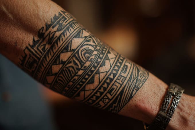 create a profesional tribal tattoo design