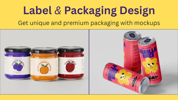 design premium product label and packaging design