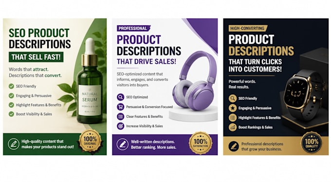 write SEO product descriptions that sell fast