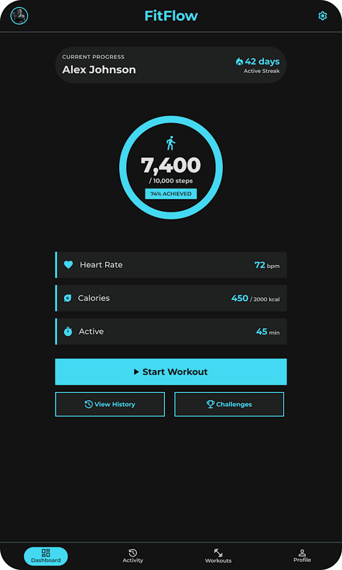 design a figma prototype for your mobile app