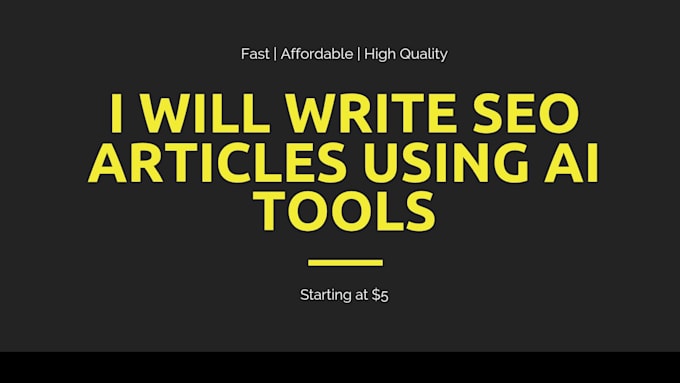write SEO articles using ai tools