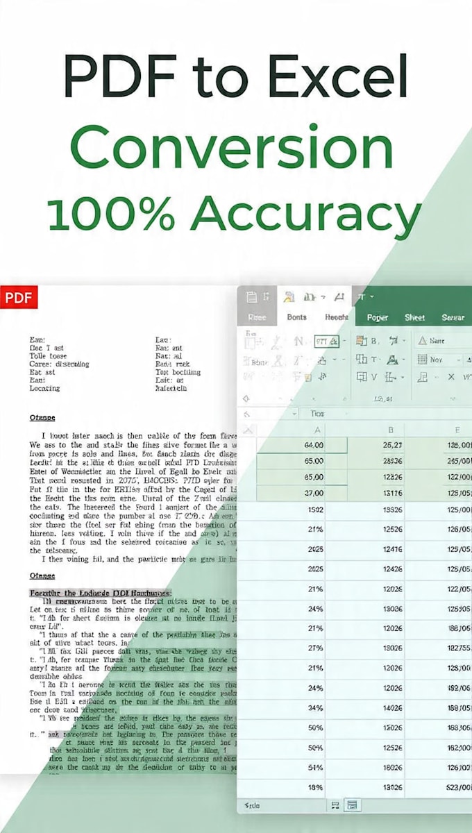 Convert pdf to excel data entry typing in 6 hours by Sohelranasg | Fiverr