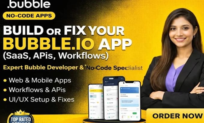 build no code web app, bubble io developer, glide, adalo web app development