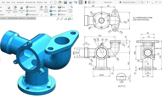 do 3d model from hand sketch or 2d drawing to 3d
