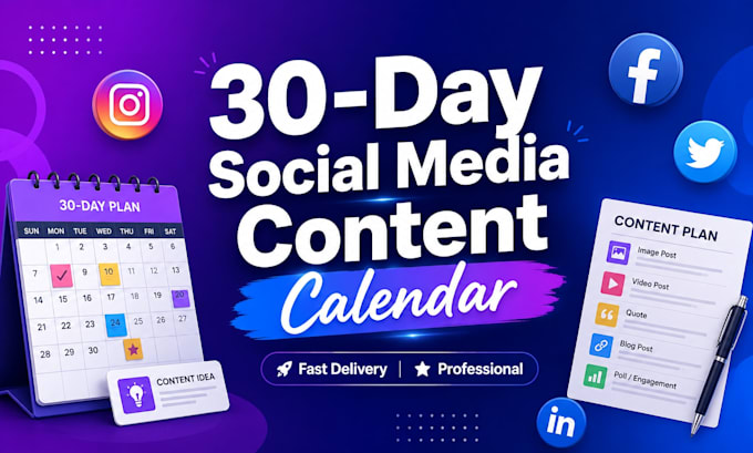 create instagram and facebook content calendar
