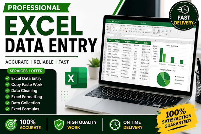 do excel data entry and spreadsheet work
