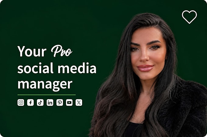 be your social media marketing manager