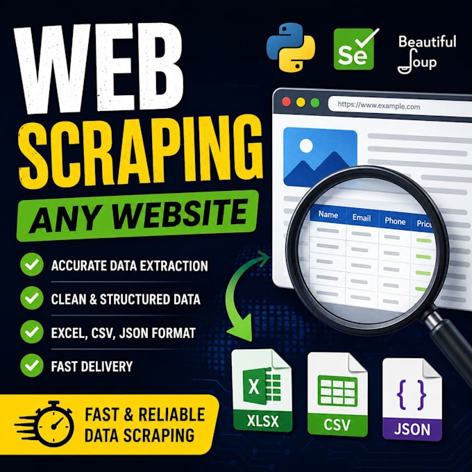 build custom python web scraper