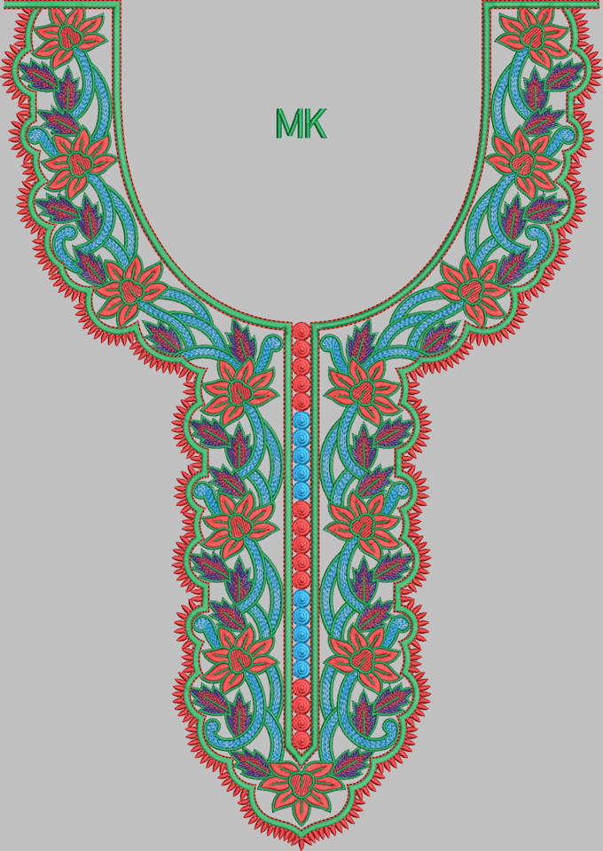 do abaya kandura cap logo embroidery digitizing