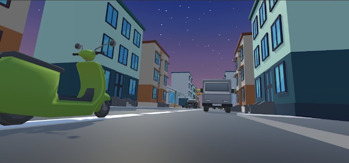 create 3d low poly environment for your unity game