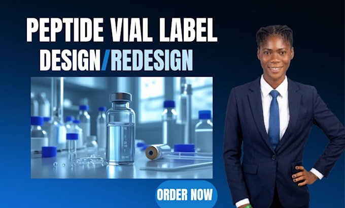 design peptide, sarms, supplement labels, packaging and 3d mockups