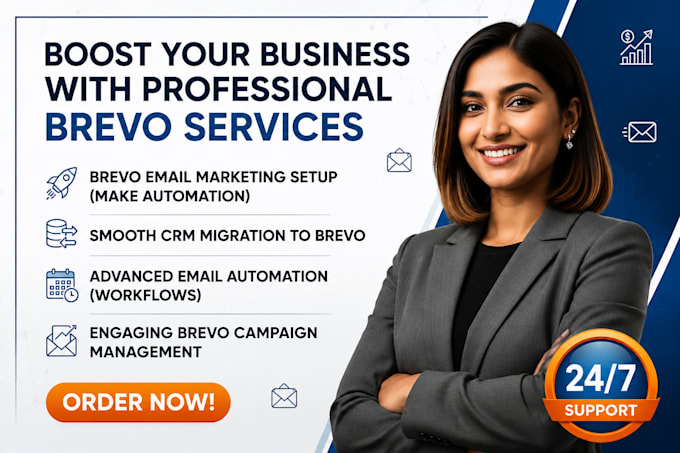 setup high converting brevo email marketing, automation and CRM migration