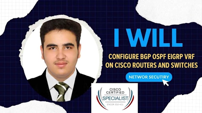 configure bgp ospf eigrp vrf on cisco routers and switches