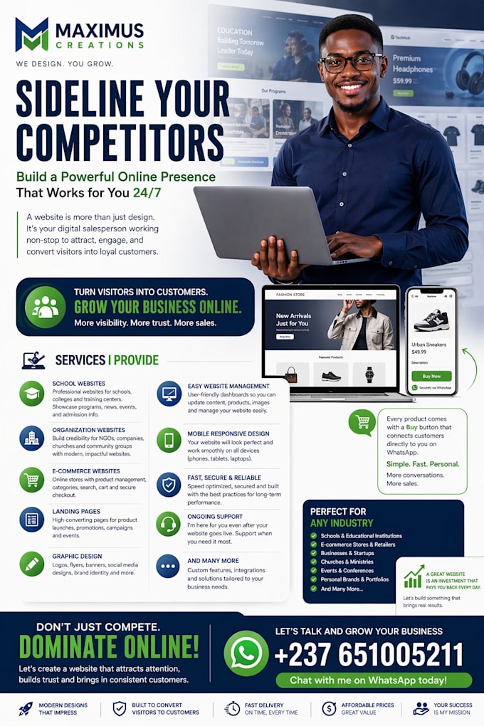 create visuals, websites, financial reports