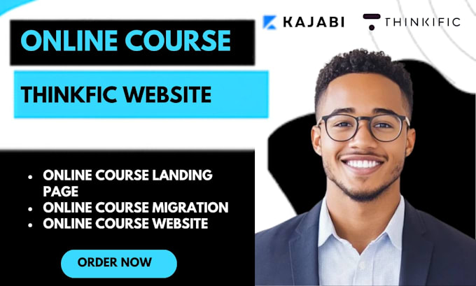 build thinkific website teachable podia online course website