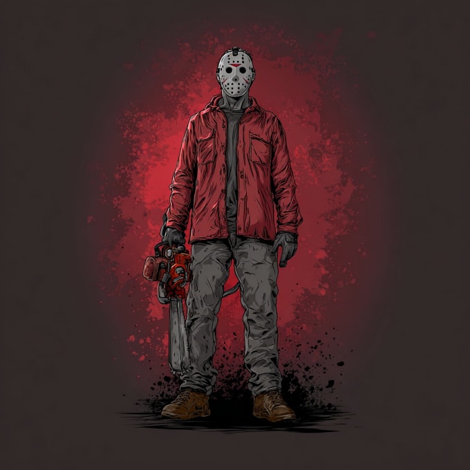 create dark art illustration