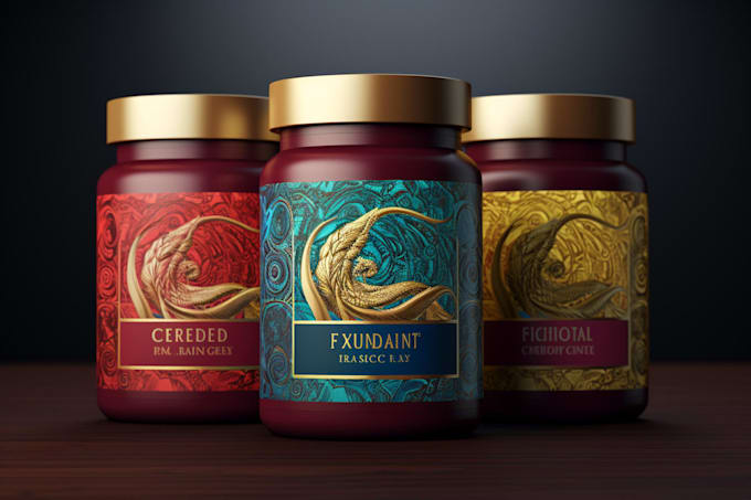 design premium product packaging, bottle, box