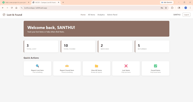 develop a lost and found management system