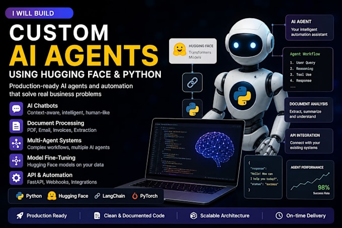 build custom ai agents using hugging face and python for your business