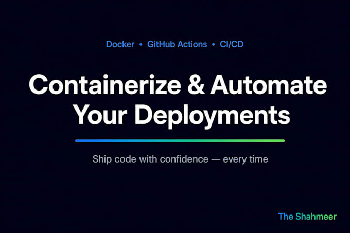 dockerize your app and set up github actions ci cd pipeline