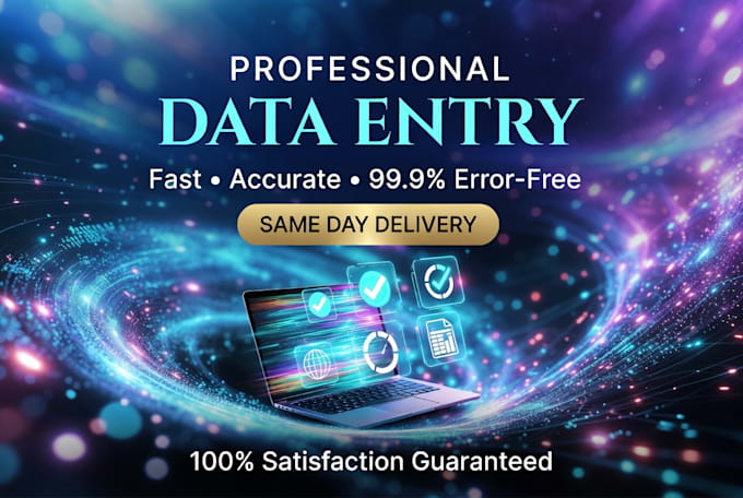 be your professional data entry specialist