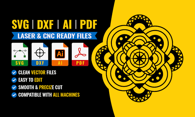 create laser cut and cnc ready vector files