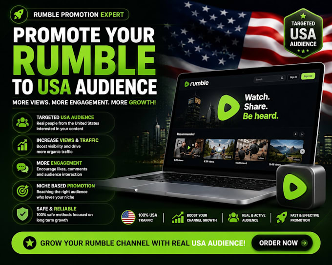 promote rumble to USA audience