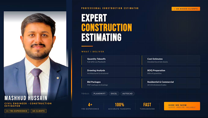 do professional paint material takeoff, cost estimation for all types projects