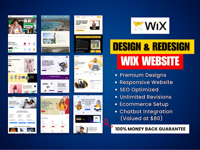 build wix website, redesign wix website, wix ecommerce store