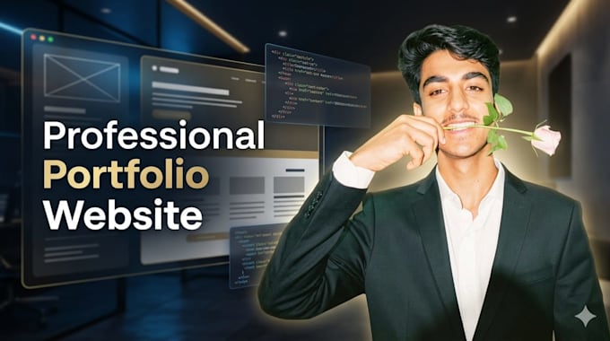 design a modern portfolio website