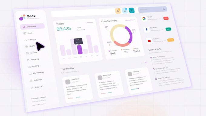 create smooth saas explainer, UI animations for apps and web for you