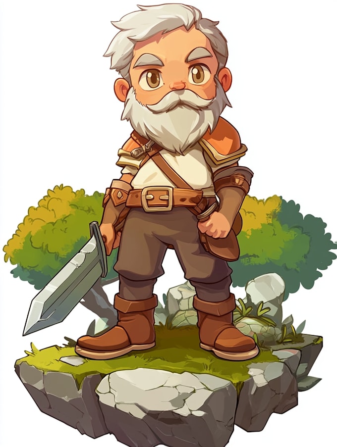 draw 2d game character or 2d game character
