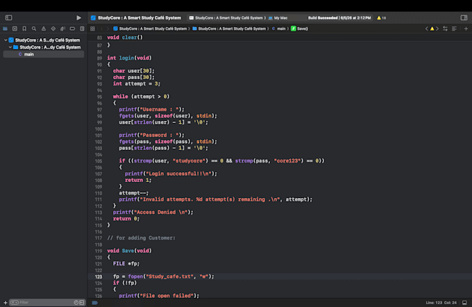 write, debug and fix c programming code for you