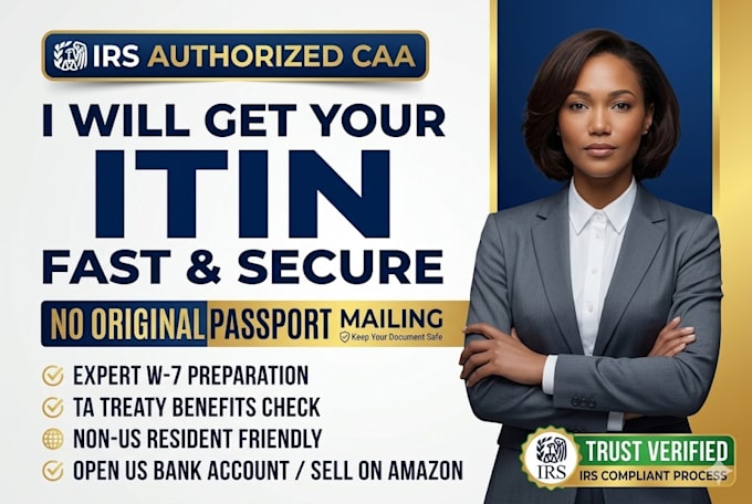 be your irs caa for itin individual taxpayer identification number