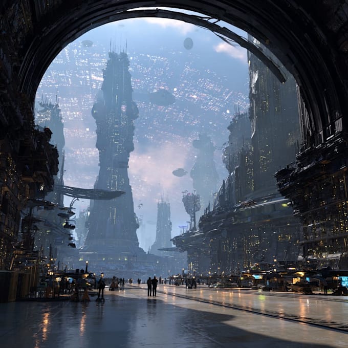 concept art for science fiction
