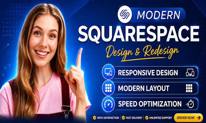 design or redesign a high converting squarespace website