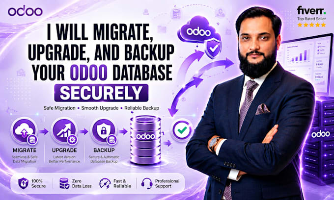 migrate, upgrade, and backup your odoo database securely