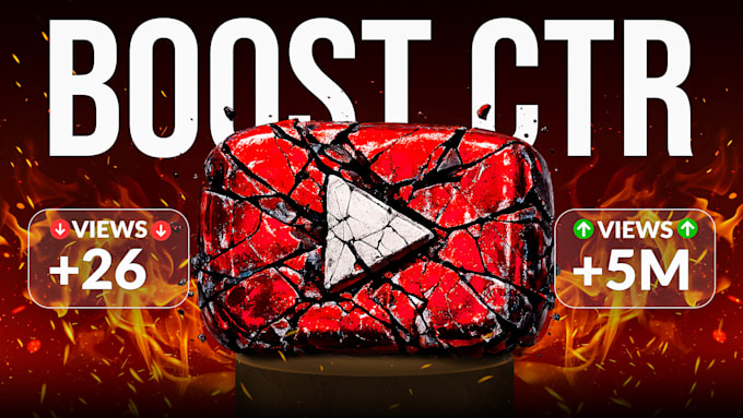 design amazing and unique youtube thumbnail