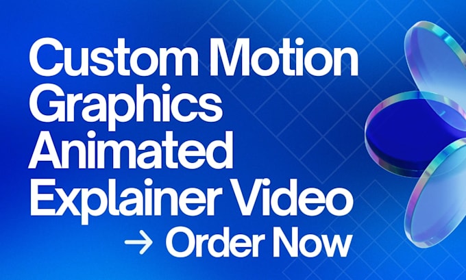 do custom 2d motion graphics animated explainer video for startup, ai, b2b, saas