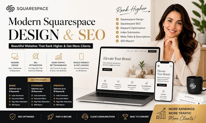 do modern squarespace design, squarespace SEO optimization